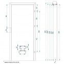 Adjustable door frame OR - top decor