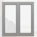 Wood-aluminum window DUO MODERN