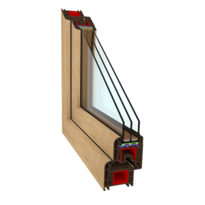 UPVC window CLASICTHERM 6-chamber profile