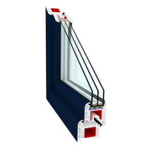 UPVC window CLASICTHERM 6-chamber profile