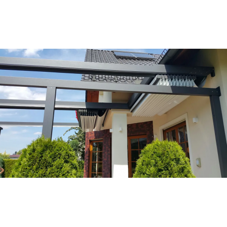 Pergola SOLID - montaż przy ścianie