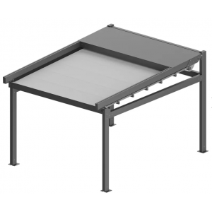 Pergola SOLID- wall mounted