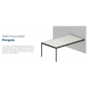 Pergola SB 400- montaż przy ścianie