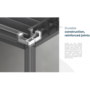 Pergola SB 400- montaż przy ścianie