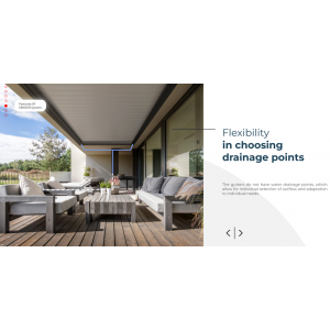 Pergola SB 400R- moduł dachowy