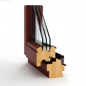 Wooden window Thermoline 78