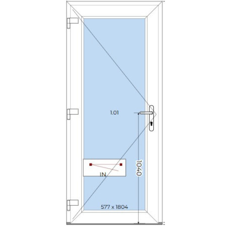 Drzwi PVC MODERNDOOR-24 (DO WEWNĄTRZ)