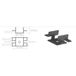 Double Fixing Clip 50PCS