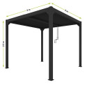 PERGOLA OGRODOWA LUXE 3X3 ALUMINIOWA