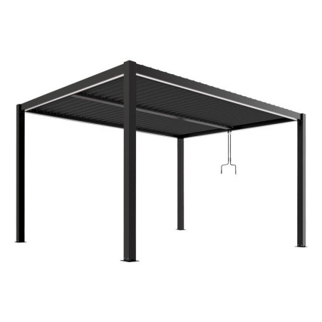 PERGOLA OGRODOWA LUXE 3x4 ALUMINIOWA Z OŚWIETLENIEM LED