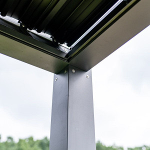 PERGOLA OGRODOWA LUXE 3x4 ALUMINIOWA Z OŚWIETLENIEM LED